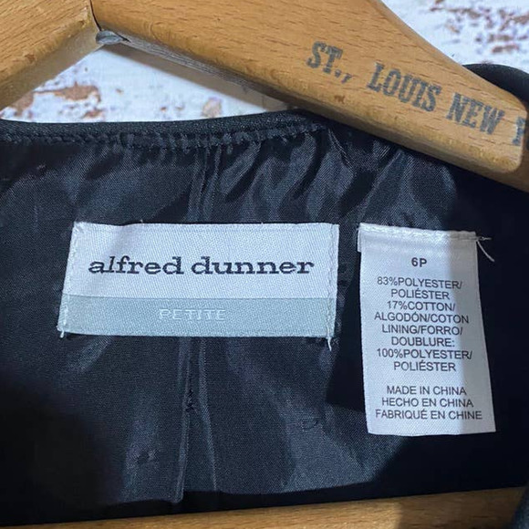 Alfred Dunner Petite Tweed Open Boxy Blazer Jacket - Picture 6 of 8